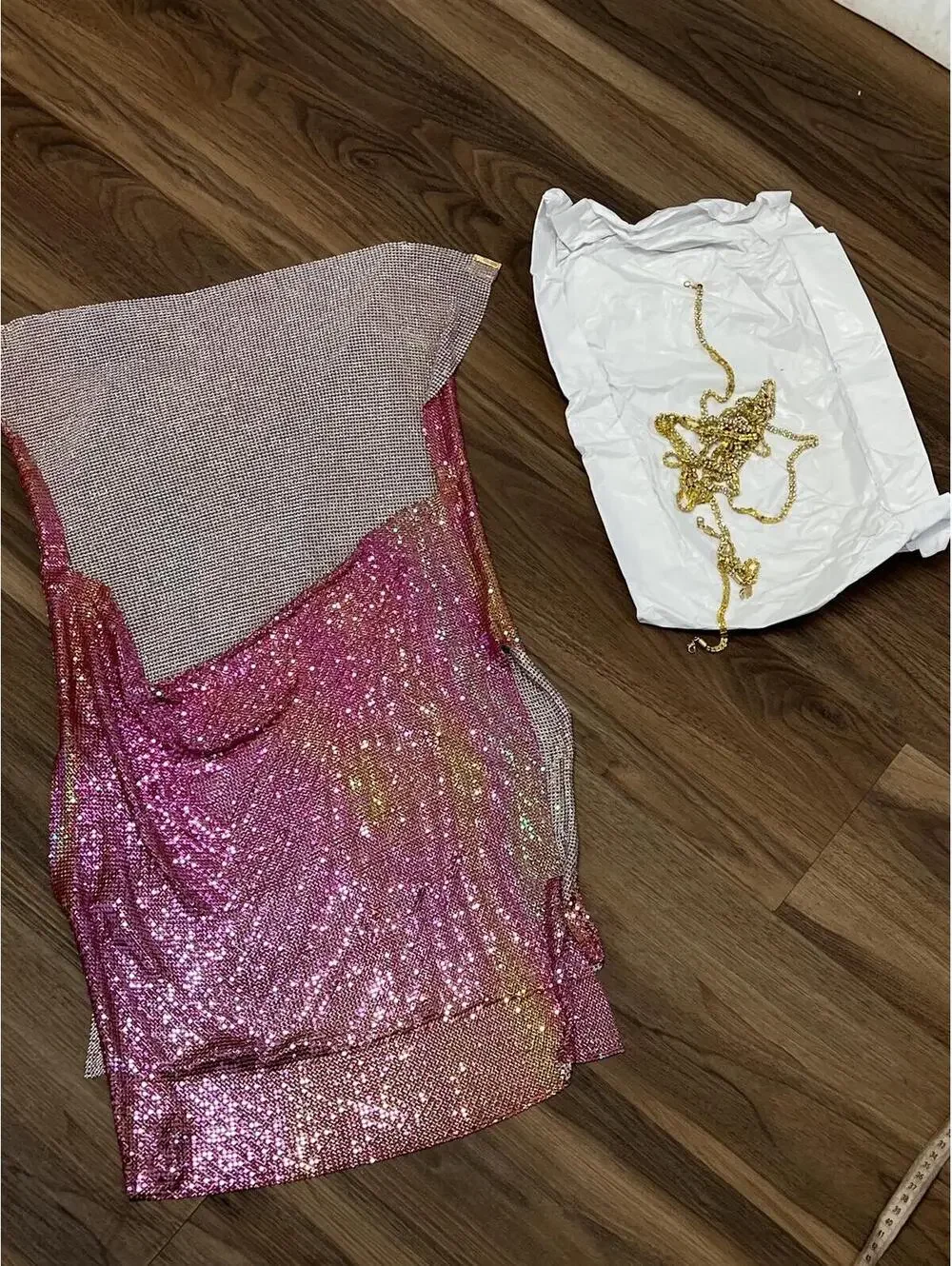8 Other Reasons Chainmail Mini Dress in Multi - Picture 5 of 9